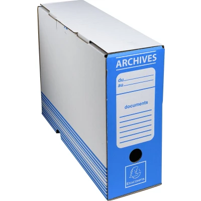Afbeelding van Exacompta 261005H 50x Boite archive d100 couleur bleu