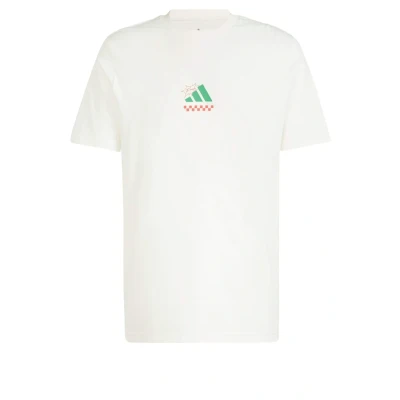 Afbeelding van adidas Sportswear Lounge Pizza Graphic T shirt Heren Wit 2XL