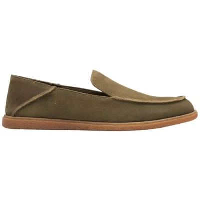 Afbeelding van Clarks Clarkbay Step mocassinzool voor heren, Olijf suède