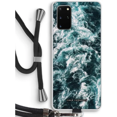 Afbeelding van hoesje met Koord geschikt voor Samsung Galaxy S20 Plus Zee golf Telefoonhoesje Zwart Bescherming aan alle Kanten en Over de Schermrand