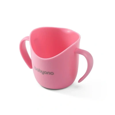 Afbeelding van Babyono Drinkbeker Flow Ergo Sch Roze 12m+