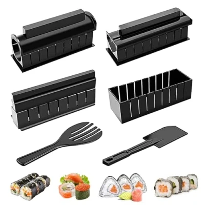 Afbeelding van INHEMI sushi Maker Complete set, 10 delige vormenset voor sushi, rijst, rol, zelfgemaakte set