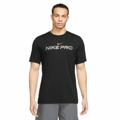 Afbeelding van Nike Performance TEE PRO Sport Tshirt, Heren, Maat: Large, Black
