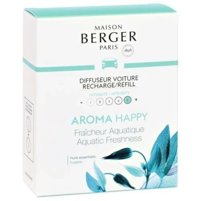Afbeelding van Navulling Autoparfum Aroma Happy 2 stuks Lampe Berger