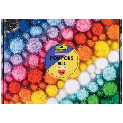 Afbeelding van Folia pompoms glitter 300 gram