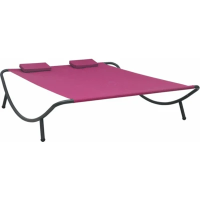 Afbeelding van Loungebed stof roze