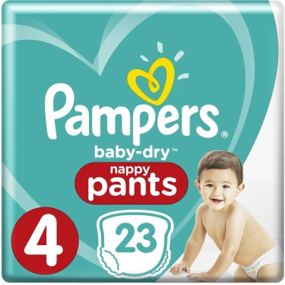 Afbeelding van Pampers Baby Dry Pants Maat 4 (Maxi) 9 15 kg 23 Stuks Luierbroekjes