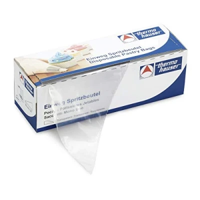Afbeelding van Thermohauser Wegwerpspuitzakken 8300017034, smoothy, polyethyleen, transparant, 40 x 23 0,009 cm, 100 stuks
