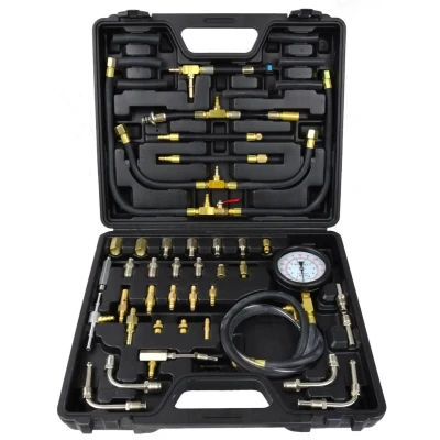 Afbeelding van Benzine compressietester 0 tot 10 bar Compressiemeter Brandstofinjectietester set GEKO