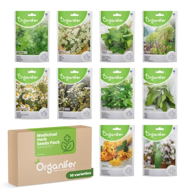 Afbeelding van Organifer Geneeskrachtige Kruiden Zaden Pakket 10 Soorten Voor Natuurlijke Gezondheid