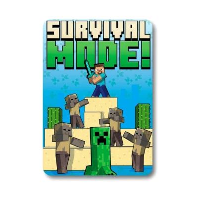 Afbeelding van Minecraft Fleece deken Survival mode 8435631352747