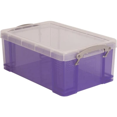 Afbeelding van Really Useful Box 9 liter transparant paars