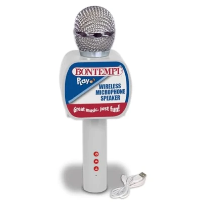 Image de Bontempi haut parleur junior 8,5 x 24 6 cm gris/argent