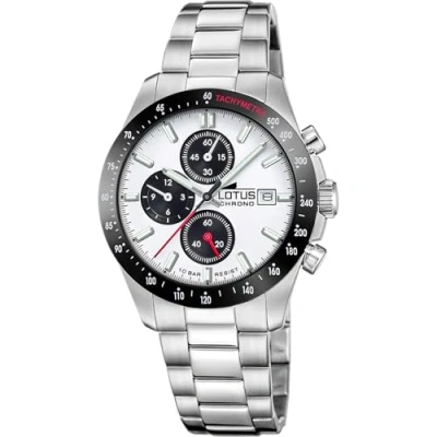 Afbeelding van Lotus Chronograaf, Heren, Maat: One Size, White