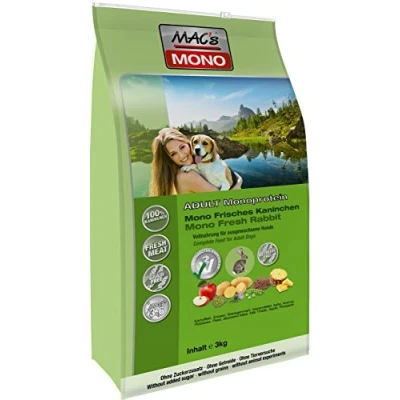 Afbeelding van MAC&#039;s Superfood Hondenvoer Droogvoer Hondenbrokken Mono Konijn 3kg