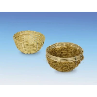 Afbeelding van Nobby bamboe nest met kokos vezel 11 x 5 cm 2 ST