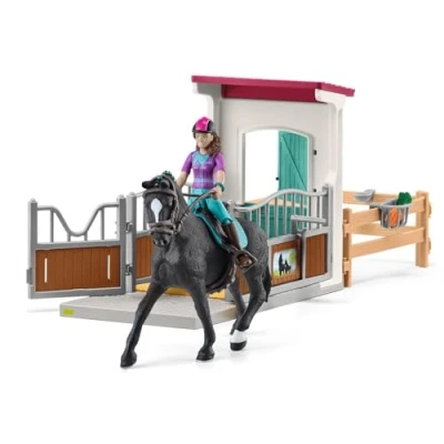 Afbeelding van Schleich horse club paardenbox lisa en storm