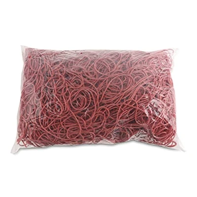 Afbeelding van OFFICE PRODUCTS Rubberen band, diameter: 80 mm, kleur: rood, gewicht: 1000 g, 1 kg, huishoudelijk rubber, 60% voor thuis, kantoor, school