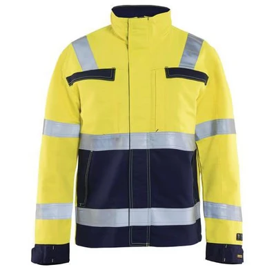 Image de Veste multinormes jaune fluorescent/marine