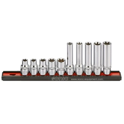 Afbeelding van SONIC 201002 Doppenset 10 Binnen Torx Chroom vanadium staal, Aluminium 3/8 Vierkant