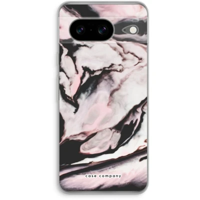 Afbeelding van Case Company® hoesje geschikt voor Google Pixel 8 Roze stroom Soft Cover Telefoonhoesje Bescherming aan alle Kanten en Schermrand