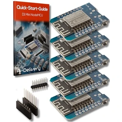 Afbeelding van AZDelivery 25 x D1 Mini NodeMcu met ESP8266 12F WLAN Module CH340G Lua compatibel Arduino Inclusief E Book!