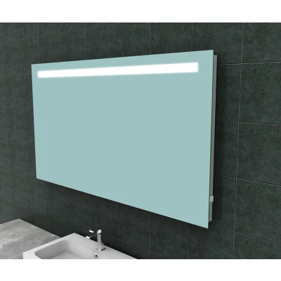 Afbeelding van Wiesbaden Tigris spiegel rechthoek met LED en stopcontact 140 x 80 cm