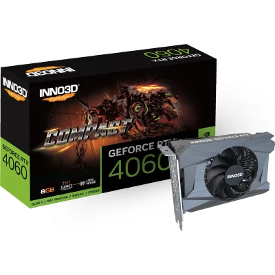 Afbeelding van Inno 3D Nvidia GeForce RTX 4060 Videokaart Compact 8 GB GDDR6 SDRAM PCIe x8 DisplayPort, HDMI
