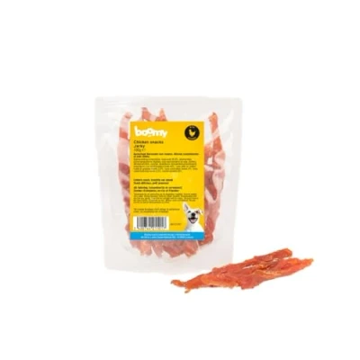 Afbeelding van Boomy Chicken Jerky Gedroogde kipfilet Natuurlijke hondensnack 2 x 100g