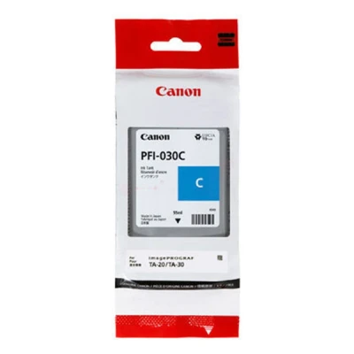 Image de Canon PFI 030C 55 ml cyan original réservoir d&#039;encre pour imagePROGRAF TA 20 MFP L24ei 30 L36ei