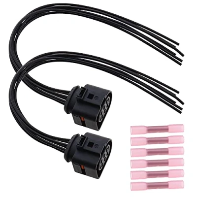 Afbeelding van 2 stuks achterlichtbundelconnector 6 polig vrouwelijk 30 cm met buizen 0,50 mm² 1,50 1J0973733 compatibel TT MK 2006 2012