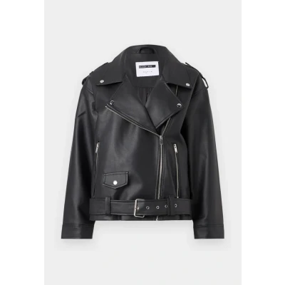 Afbeelding van Noisy may Jas Nmpaulina Oversize Biker Jacket Noo 27027014 Black Dames Maat S