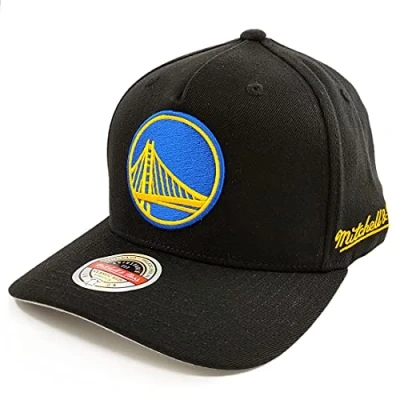 Afbeelding van Mitchell &amp; Ness NBA Classic Red Eazy Snapback Cap Golden State Warriors Black, Zwart, Eén maat, One Size