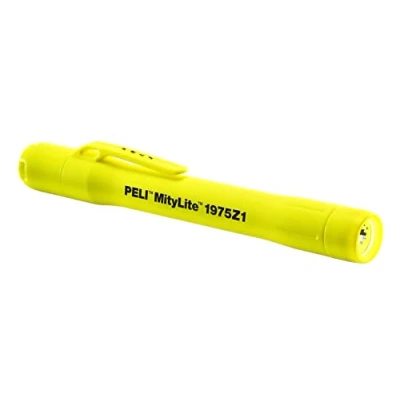 Afbeelding van PELI Mitylite 1975Z1 ATEX Zone 1 goedgekeurd, led zaklamp, premium hoge kwaliteit voor industrie, ambachtslieden, brandweer, IP68 waterbestendig, kleur: geel