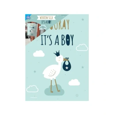 Afbeelding van Window signs Newborn baby boy