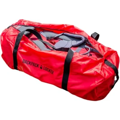 Afbeelding van Backpack Locker Lichtgewicht Vliegtuighoes voor rugzak grote schoudertas hangslot gratis, Rood, Duurzaam