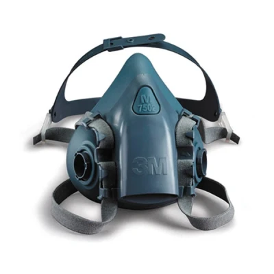 Image de 3M Demi masque en silicone, 7503, L, 3M, Bleu Convient aux l&#039;élevage d&#039;animaux