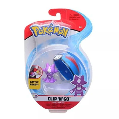 Afbeelding van Pokemon Figure Toxel + Great Ball (Clip &#039;n&#039; Go)