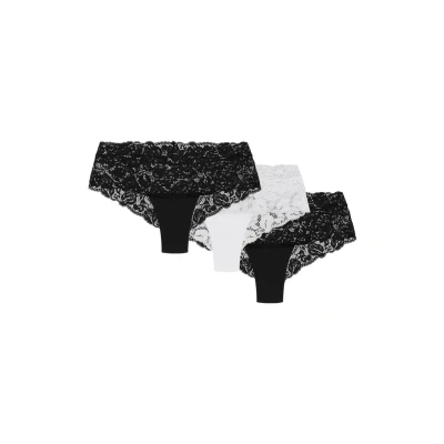 Afbeelding van Wolbar Nova Damesslip (1 stuk), (3 stuks) zwart wit