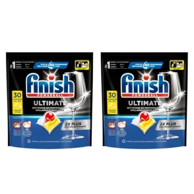 Afbeelding van Finish Ultimate All in 1 Vaatwastabletten Citroen 30 stuks