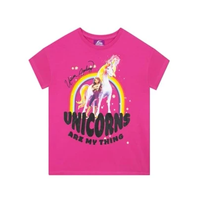 Afbeelding van Unicorn Academy T shirt voor Meisjes shirts met korte mouwen Eenhoorn Meisje shirt, Roze