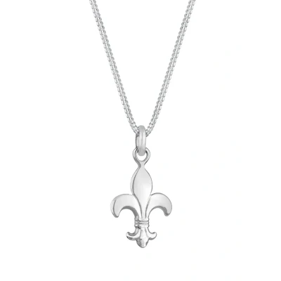 Afbeelding van Elli Flower Ketting, Dames, Maat: 45, Silberfarben