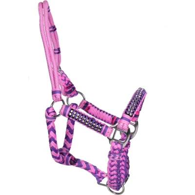 Afbeelding van Pagony Deluxe Touwhalster roze maat:pony