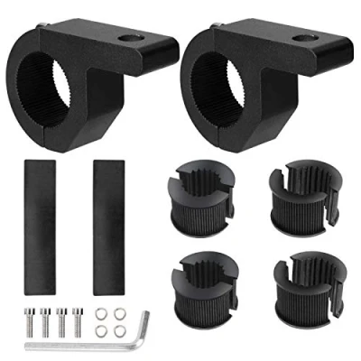 Afbeelding van Werkverlichting houder Universal Light Bar 19 32 mm voor frontbescherming beugel terreinwagen auto vrachtwagen motorfiets boot 2 stuks