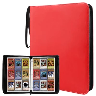 Afbeelding van Pokémon kaartenmap, album, verzamelalbum, ontworpen met 9 cellen op 50 pagina&#039;s, ruimte voor maximaal 900 kaarten, geschikt MTG speelkaarten, sportkaarten,