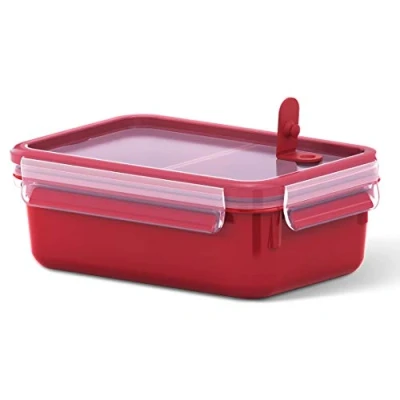 Afbeelding van Emsa microgolfovenbox, clip &amp; microgolfoven, rood, maat: 1,0 l (Ref: 517774)