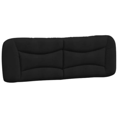 Image de vidaXL Coussin de tête lit noir 160 cm tissu374590