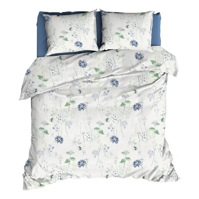 Afbeelding van Romanette Jardin Dekbedovertrek Tweepersoons 200x200/220 cm Blauw
