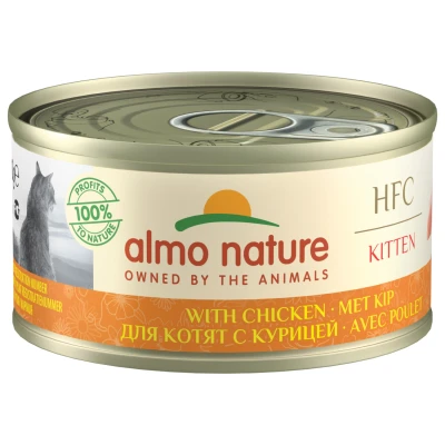 Afbeelding van Almo Nature Cat Kitten Kip 70 GR (24 stuks)