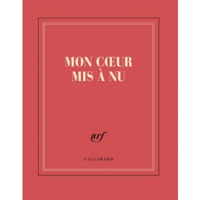 Image de Carnet carré &quot;Mon coeur mis à nu&quot; (papeterie)